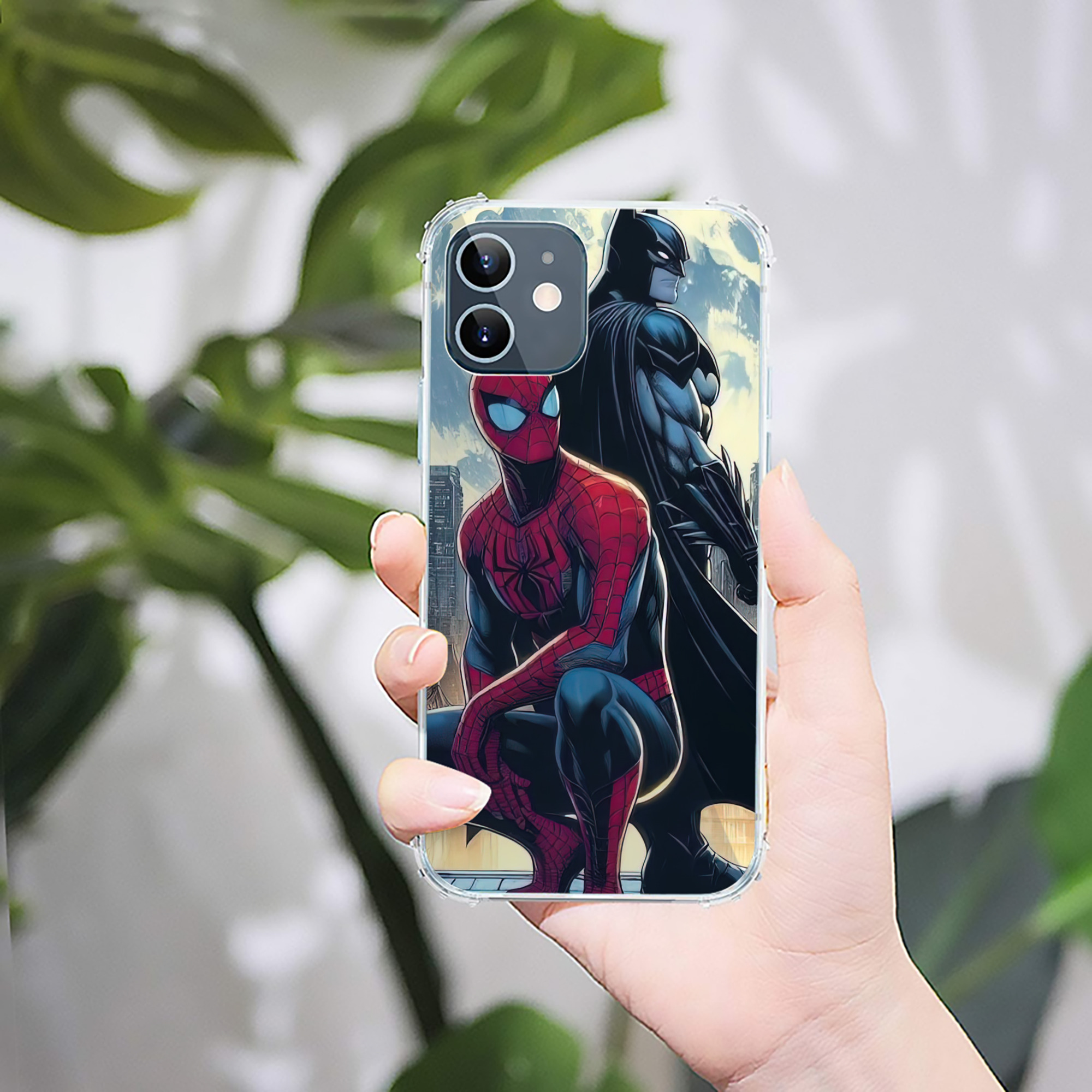 （画像用） Spider Man スパイダーマン 【iPhone 12シリーズ対応】透明スマホケース（クリアソフトケース）